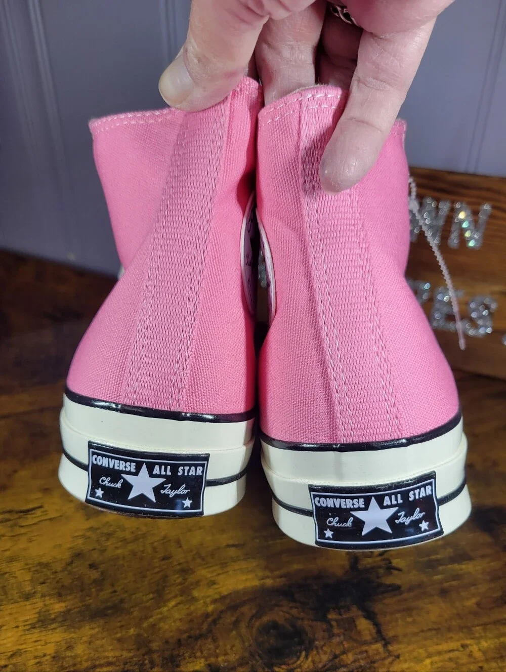 Converse Chuck 70 Taylor vintage style High Top Sneakers - Pink - Picture 3 of 14